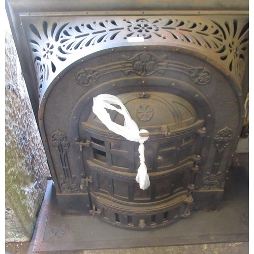 1612 - Jan Jaarsma, late 19th Century cast iron stove with relief moulded cast decoration