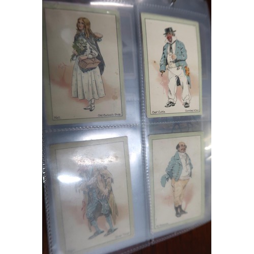 254 - Two albums containing a collection of various scarce cigarette cards in mixed condition and an album... 