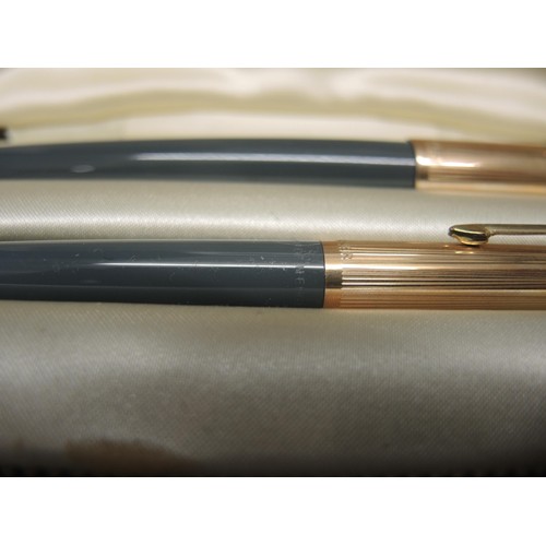 181 - Four various cased Parker gold plated pen sets