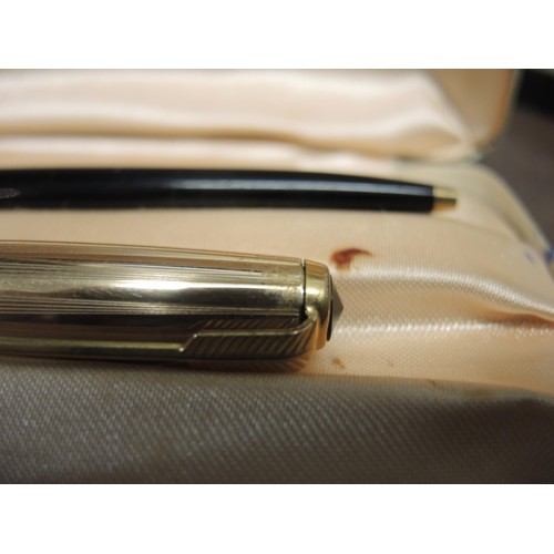 181 - Four various cased Parker gold plated pen sets