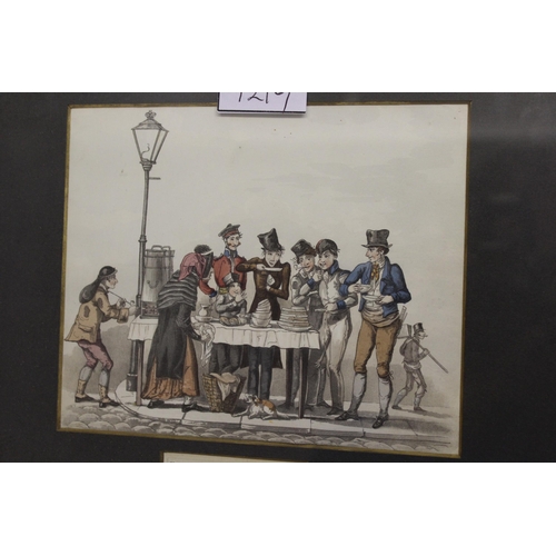 1219 - Peter Brookes signed coloured print of a caricature publication, unframed, together with a quantity ... 