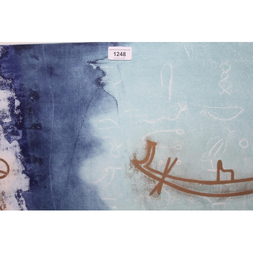 1248 - Heidi Konig, pair of signed coloured etchings, ' Ancient World ' and ' Journey Through Time ', No. 8... 