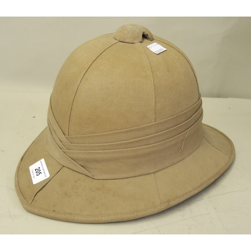 205 - Early 20th Century pith helmet