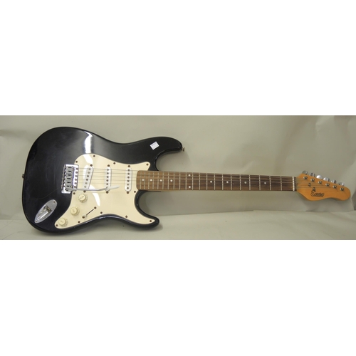 210 - Late 20th Century Encore electric guitar in black