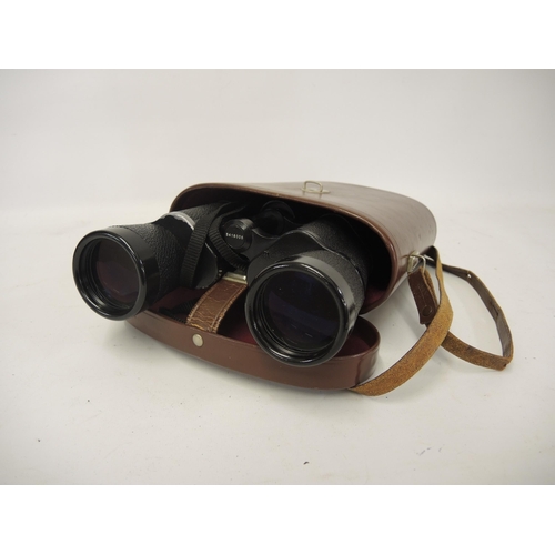 264 - Pair of leather cased Zeiss binoculars