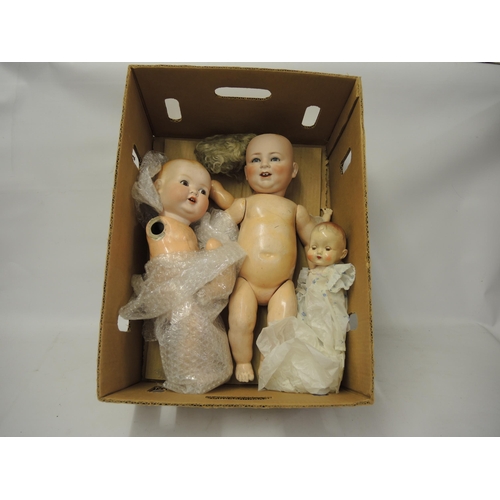 299 - 19th Century German bisque headed baby doll by BRGM having sleeping eyes and open mouth with two tee... 