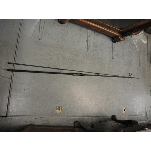 318 - Daiwa two piece carp fishing rod in case