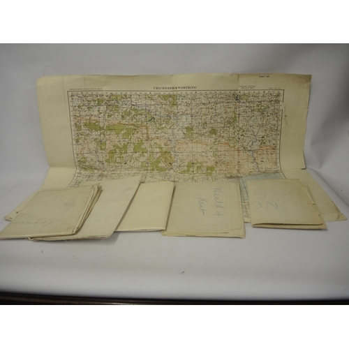 331 - Quantity of mid 20th Century Ordnance Survey and other maps