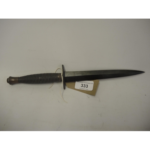 333 - Mid 20th Century commando dagger by William Rodgers, Sheffield, 29.5cm long