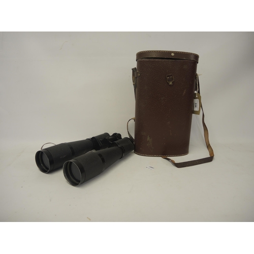 334 - Pair of Lieberman & Gortz 35 x 60 binoculars in a fitted case