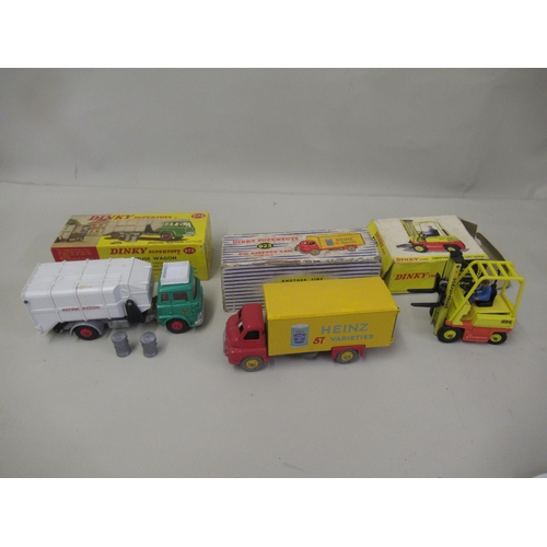 360 - Dinky Supertoys Big Bedford van with Heinz Beans delivery No.923, Dinky Toys Conveyancer fork lift t... 