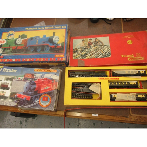 368 - Triang '0 ' gauge electric model railway set, R.S.3 in original box, a later freight hauler and anot... 