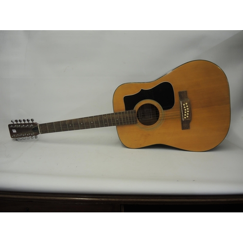 375 - Zen-on Japanese twelve string acoustic guitar