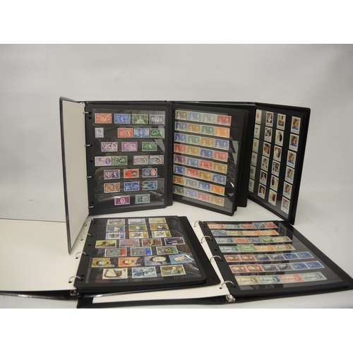 396 - Five ring binders containing various stamp collections including 1937 King George VI complete Corona... 