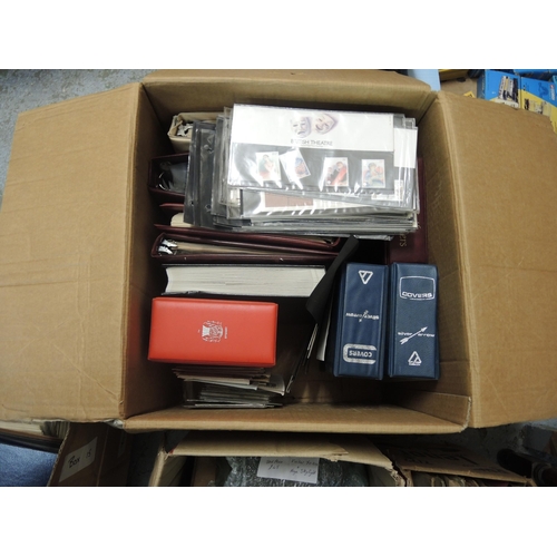 397 - Two boxes containing a large quantity of miscellaneous stamps and First Day covers