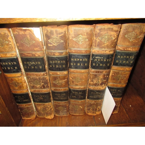 426 - Six volumes, ' Henry's Bible ' 1826