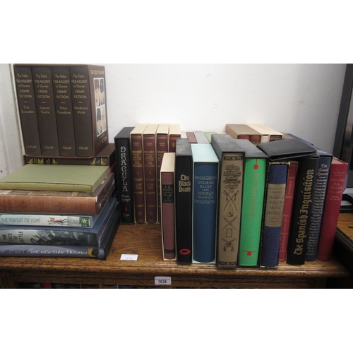 431 - Large quantity of Folio Society books with sleeves