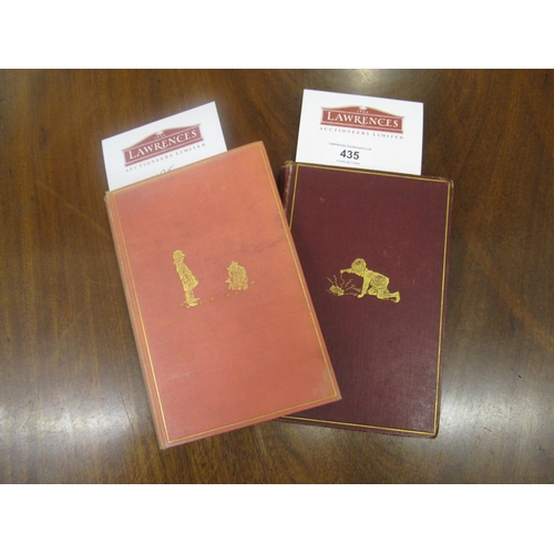 435 - A.A. Milne, ' Now We Are Six ' First Edition (no dust jacket), together with ' The House at Pooh Cor... 