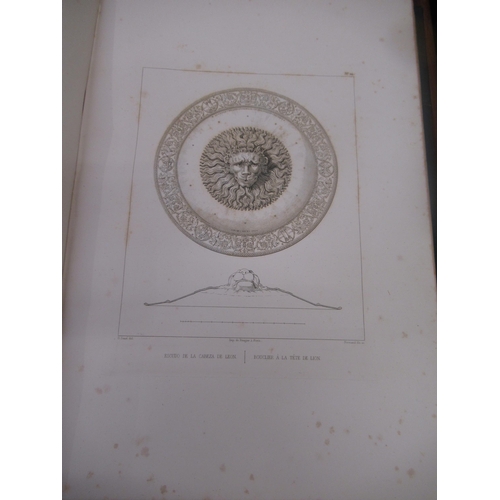 447 - Two volumes bound as one, ' La Armeria Real de Madrid 1839 ' containing eighty one lithographic plat... 