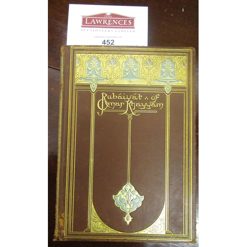 452 - ' Rubaiyat of Omar Khayyam ', presented by Willy Pogany, having gilt tooled leather binding