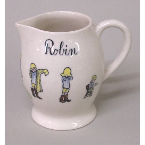 617 - Ashtead Potter's collection of four pieces of Christopher Robin and Winnie the Pooh, three graduated... 