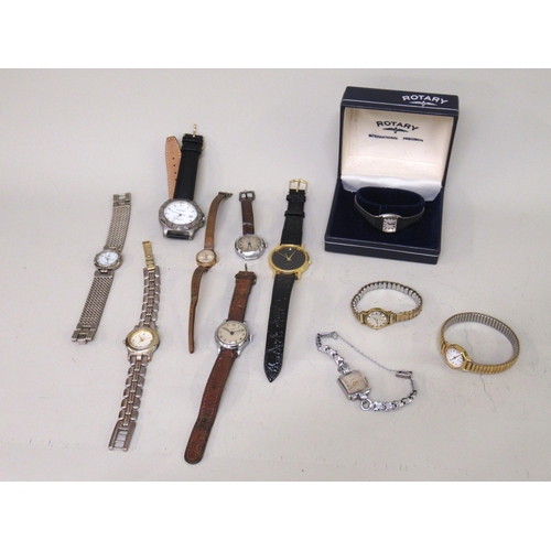 949 - Ladies small 9ct gold cased wristwatch, together with a quantity of other various wristwatches