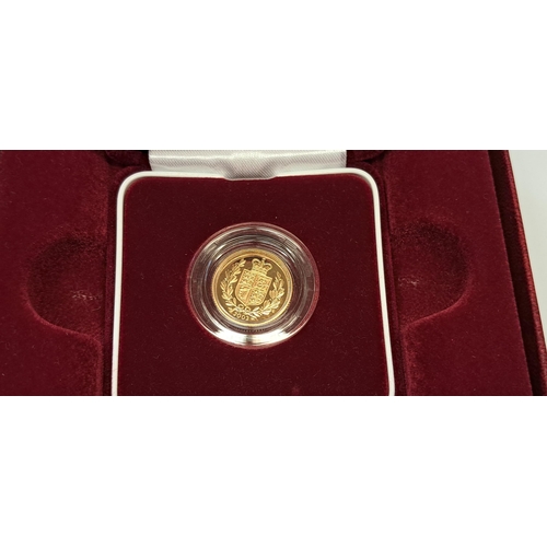 955 - United Kingdom 2002 gold proof half sovereign in original box