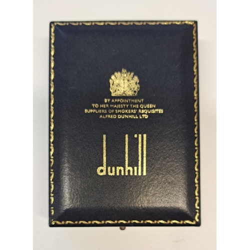 994 - Gold plated Dunhill lighter in original fitted case, with paperwork