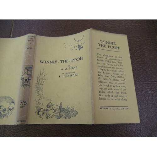 436 - A.A. Milne, one volume ' Winnie the Pooh ', fourth edition, with dust jacket, together with two copi... 