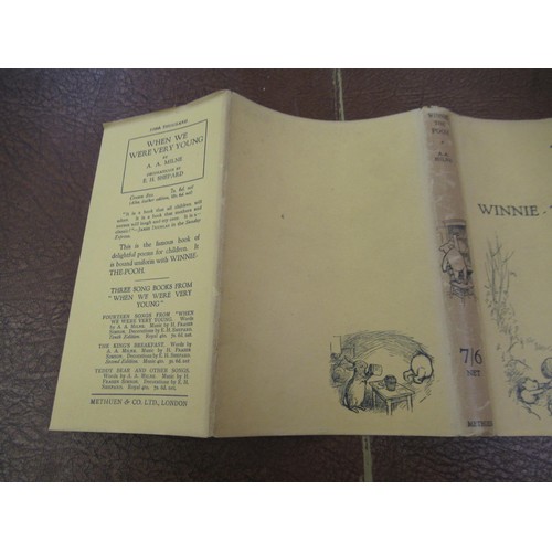 436 - A.A. Milne, one volume ' Winnie the Pooh ', fourth edition, with dust jacket, together with two copi... 