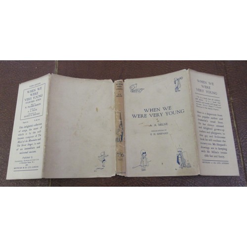 436 - A.A. Milne, one volume ' Winnie the Pooh ', fourth edition, with dust jacket, together with two copi... 