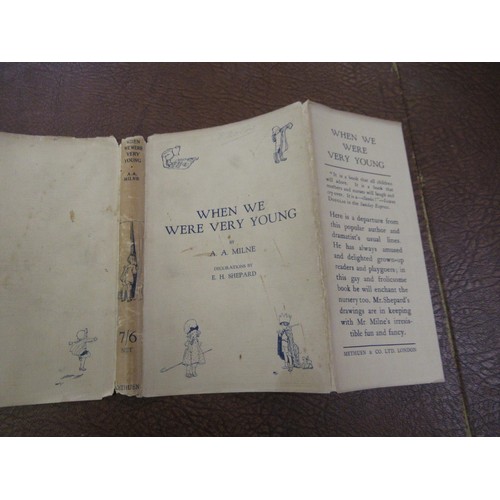 436 - A.A. Milne, one volume ' Winnie the Pooh ', fourth edition, with dust jacket, together with two copi... 