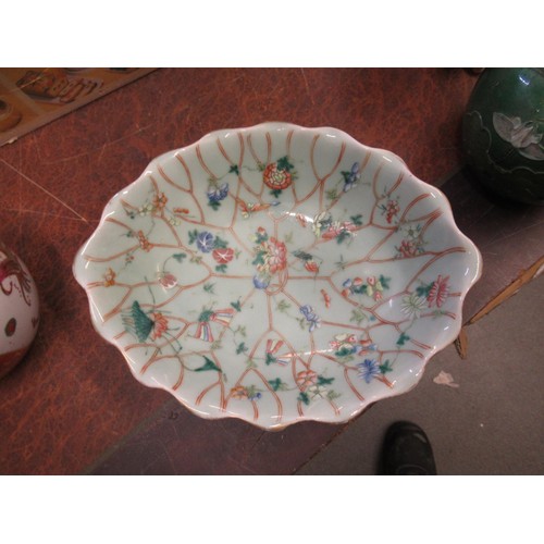 482 - Miscellaneous items of oriental porcelain, pottery, soapstone etc., including two item of Satsuma