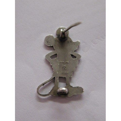 996 - Charles Horner, silver and black enamel Mickey Mouse brooch, in a Selfridges box