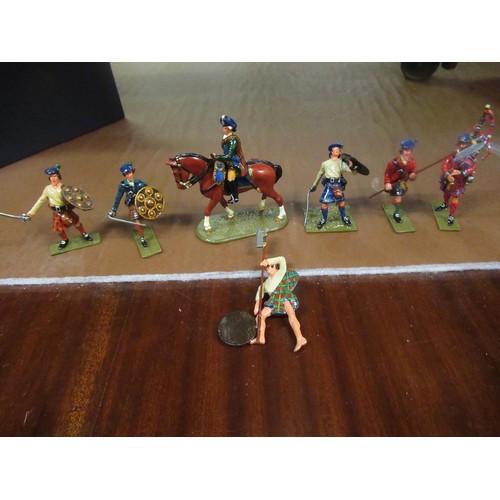 244 - Box of six diecast toy soldiers by Britain's Toy Army and Tradition in original boxes