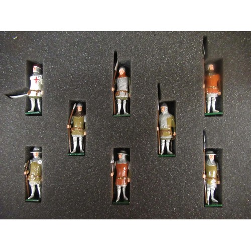 244 - Box of six diecast toy soldiers by Britain's Toy Army and Tradition in original boxes