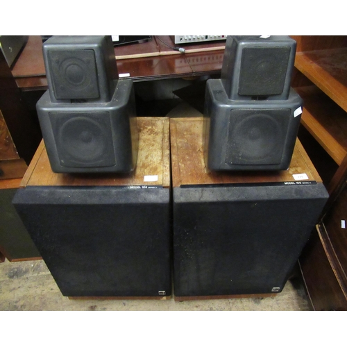 171 - Pair of KEF model 105 Series II hi-fi speakers together with a Cambridge Audio Azur 340A integrated ... 