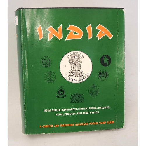 188 - Large stamp album containing a collection of India and its states