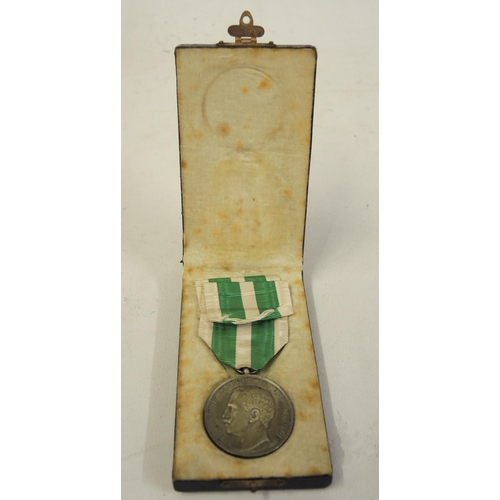 190 - Messina Earthquake commemorative medal, 1908, with original box