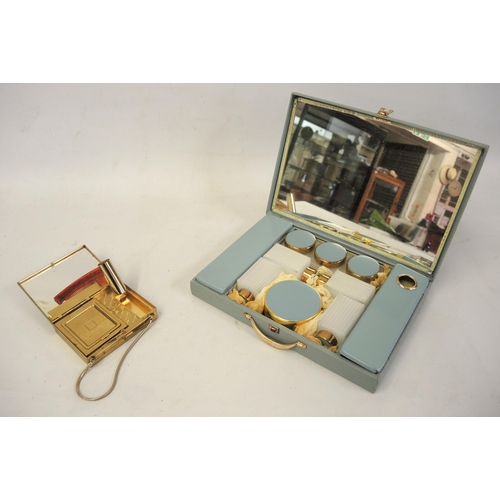 212 - Mid 20th Century Sirram vanity box, together with a combination vanity / cigarette case