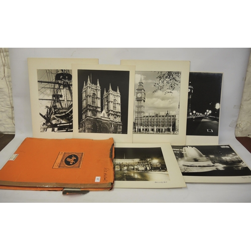 237 - Quantity of various large format photographs in two vintage Agfa folders