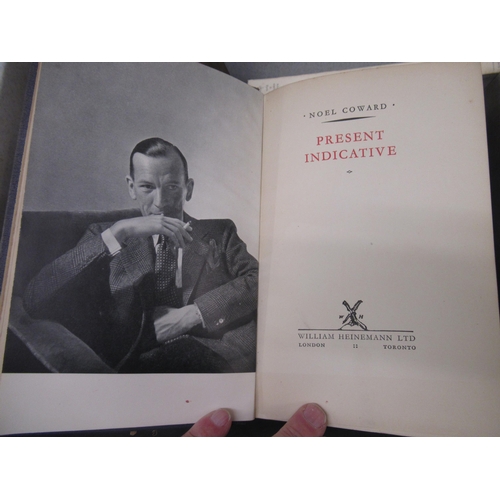 303 - Noel Coward, one volume, ' Present Indicative ', First Edition, 1937, together with four volumes of ... 