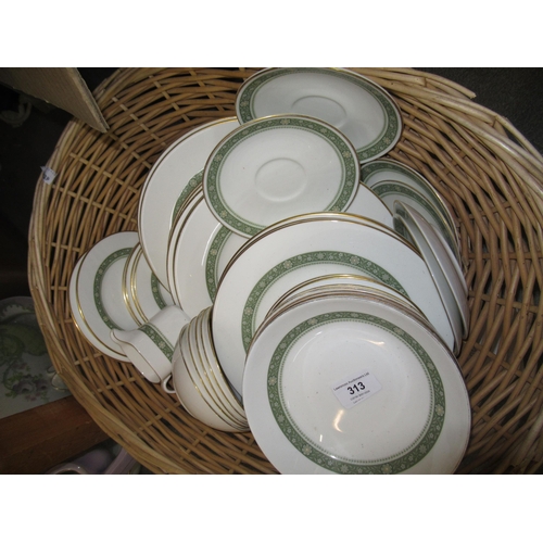 313 - Royal Doulton Rondelay dinnerware including bowls, side plates etc.