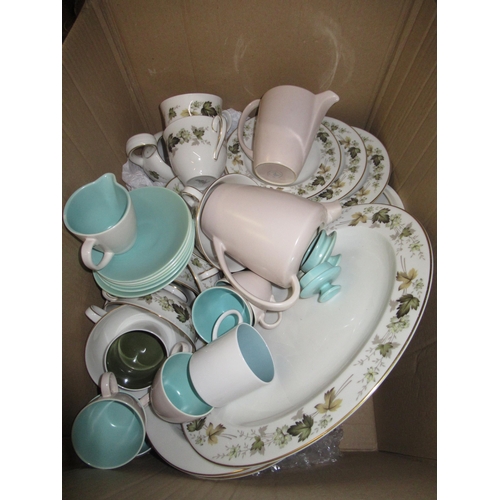 427 - Quantity of Royal Doulton Larchmont pattern dinner and teaware, six Susie Cooper cups and saucers an... 