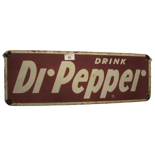 63 - Reproduction enamel sign, Di Peppei, 20 x 60cm