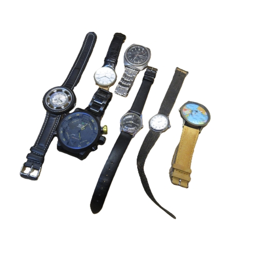 650F - Vintage Seiko sports wristwatch, together with a small quantity of other wristwatches