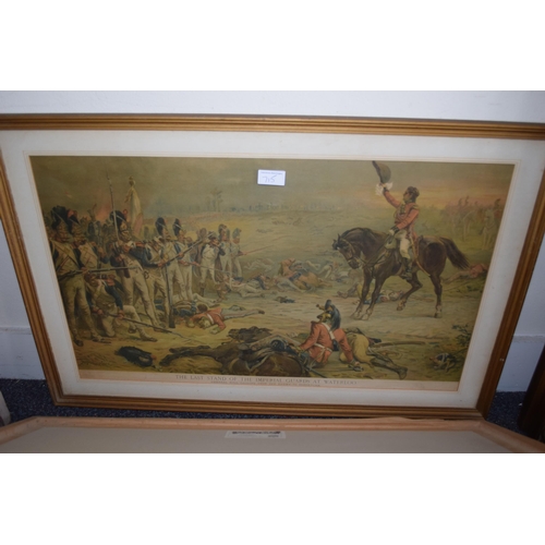 715 - Group of four military related prints, ' Floreat Etona ', ' The Last Stand of the Imperial Guards at... 