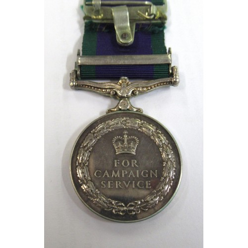 94 - Queen Elizabeth II Campaign Service medal with Northern Ireland bar to 24511852 RF.N.S. Samuels RGJ,... 