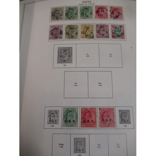 188 - Large stamp album containing a collection of India and its states