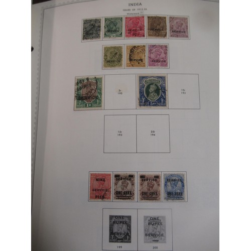 188 - Large stamp album containing a collection of India and its states